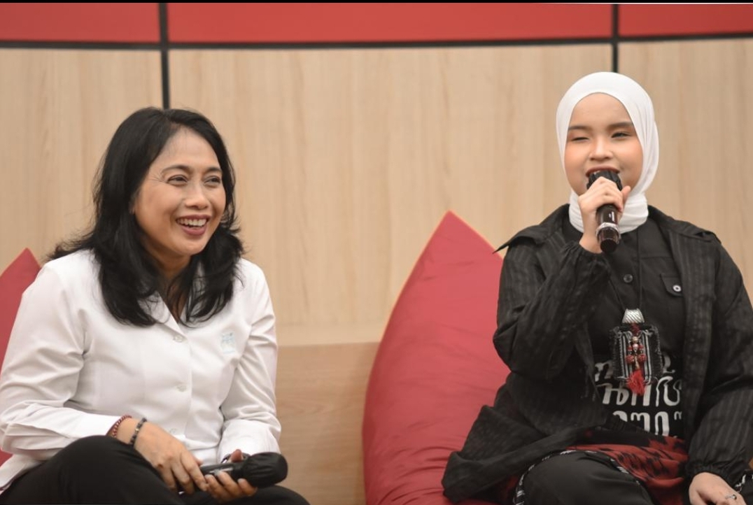 Putri Ariani Hadir di Kantor KPPPA, Bintang Puspayoga: Jadi Inspirasi Anak Indonesia Raih Cita-Cita