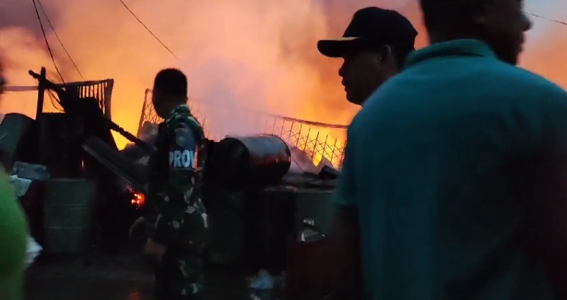 Kebakaran Besar Landa Sinabang, 55 Rumah Dan Ruko Terbakar