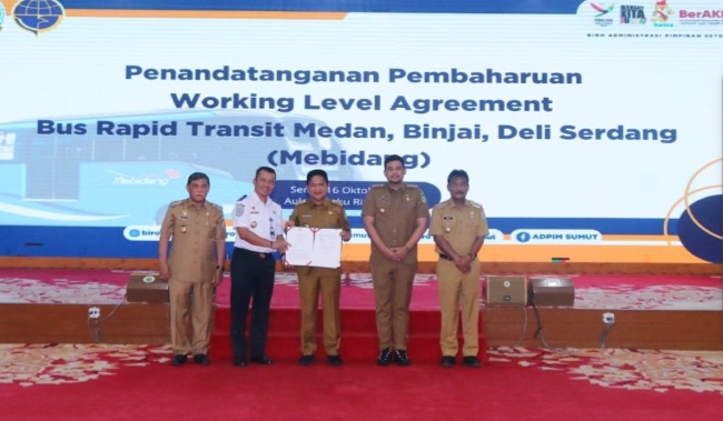 Rencana Kerja Pembangunan BRT Mebidang Rp1,9 T Ditandatangani