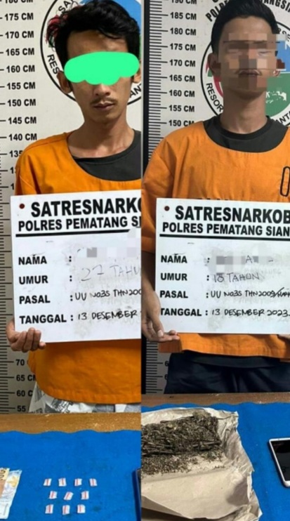 Polres P. Siantar Ringkus Pengedar Sabu Dan Miliki Ganja