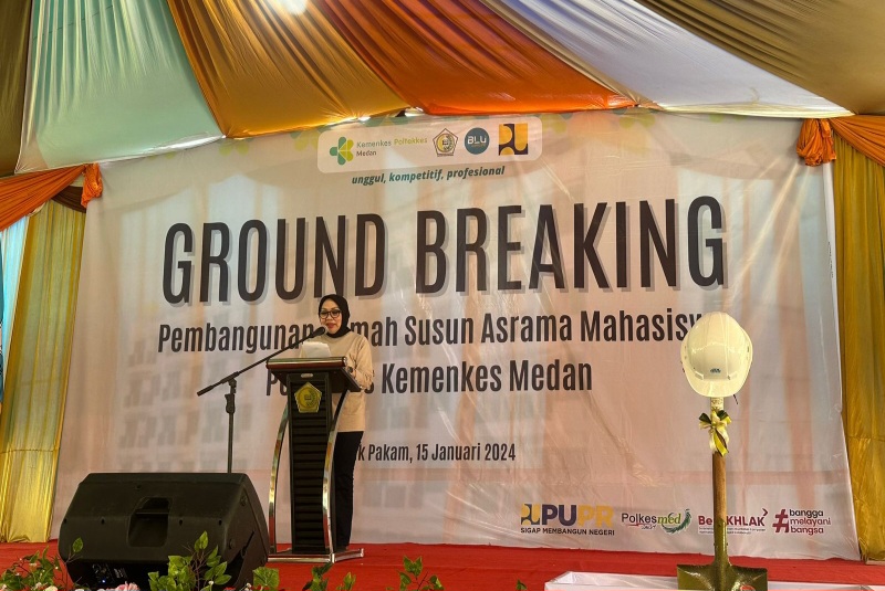 Rusunawa Dihadirkan Guna Bagun Karakter Mahasiswa Gizi Poltekkes Medan