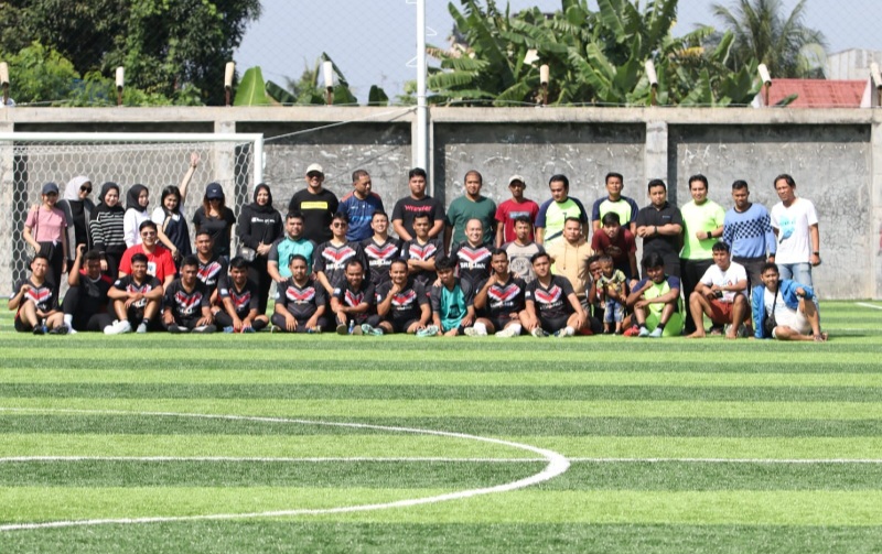 BRI BO Medan Thamrin Gelar Olahraga Bersama PT Terminal Peti Kemas