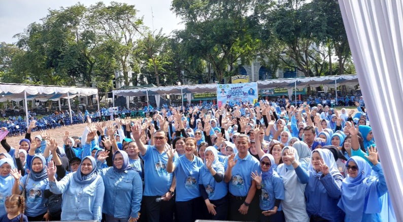 1000 Kader Kesehatan Meriahkan Gebyar Sehat Bersama Tim Penggerak PKK Kota Medan 2024