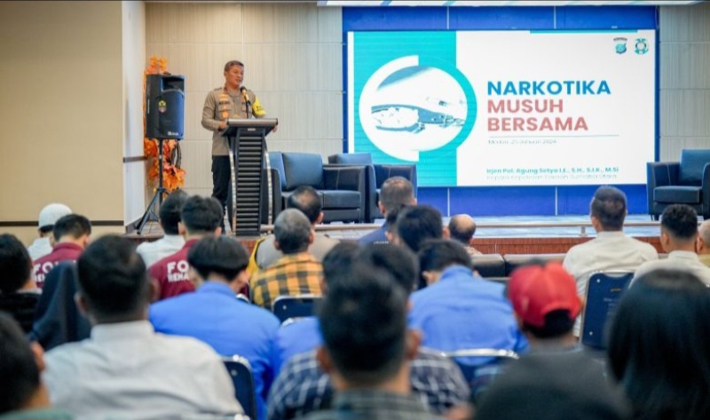 Komitmen Kapolda Sumut Relevan Dengan Upaya Pemberatasan Narkoba