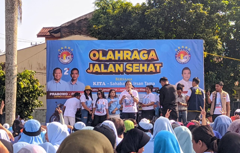 Gelar Jalan Sehat, Komunitas Indonesia Tionghoa Dukung Prabowo-Gibran Menang Satu Putaran