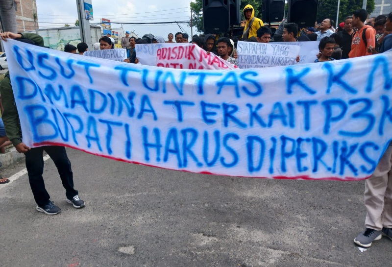 Mahasiswa Desak Poldasu Tuntaskan Kasus Korupsi PPPK Madina