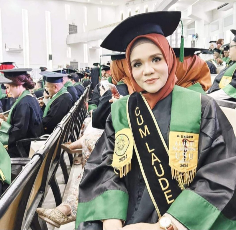 Mona Nurdin Amin Raih Gelar M.Ked Di USU