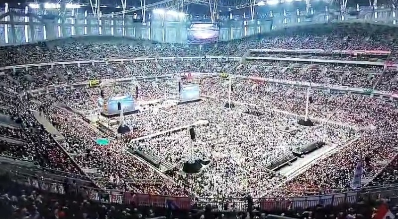 Lautan Manusia Pendukung Anies-Muhaimin Padati JIS