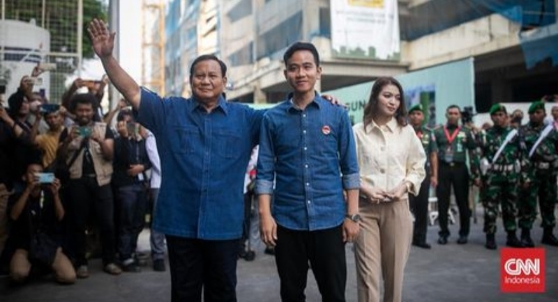 Real Count KPU 5,61%: Perolehan Suara Prabowo-Gibran 57,74%