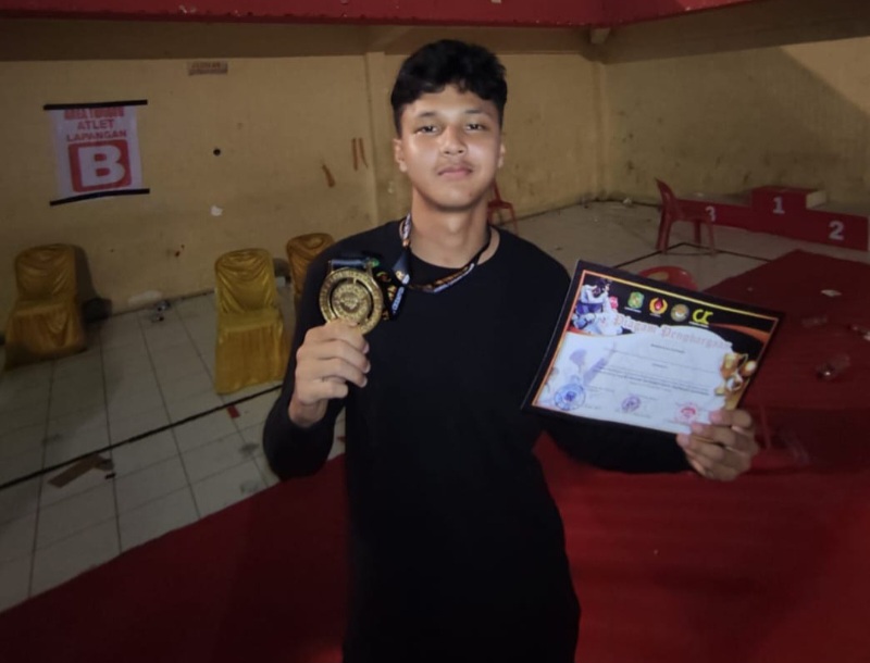 Ziddan Raih Emas Kejuaraan The Winner Medan Taekwondo Championship