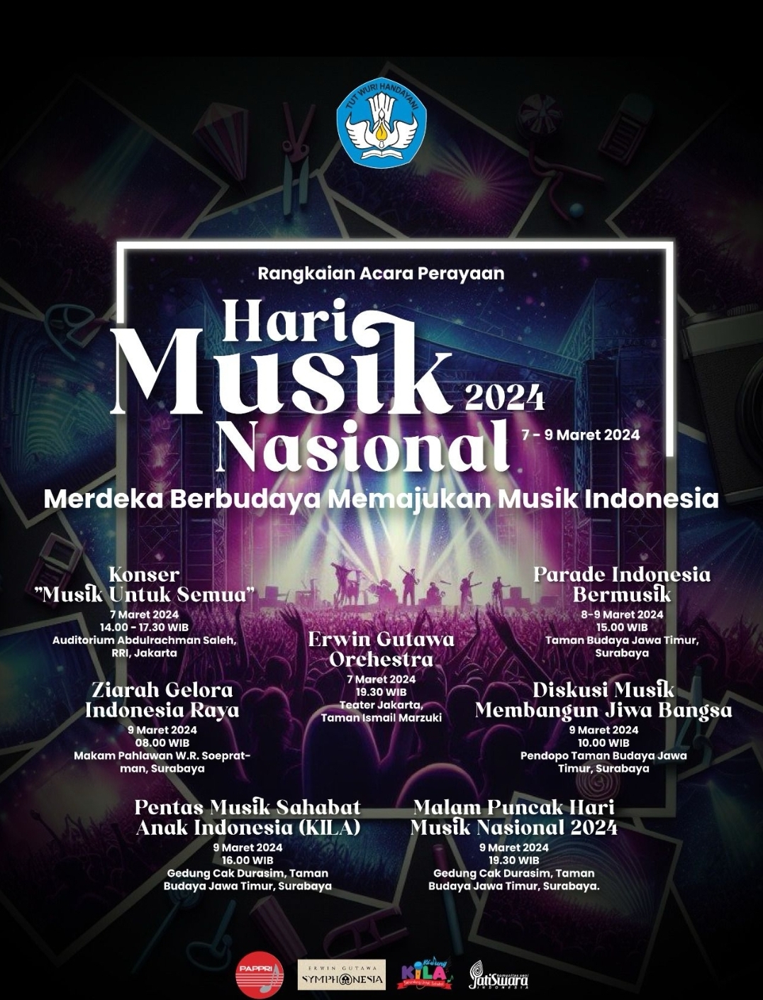 Kemendikbudristek Meriahkan Hari Musik 2024 di Jakarta dan Surabaya