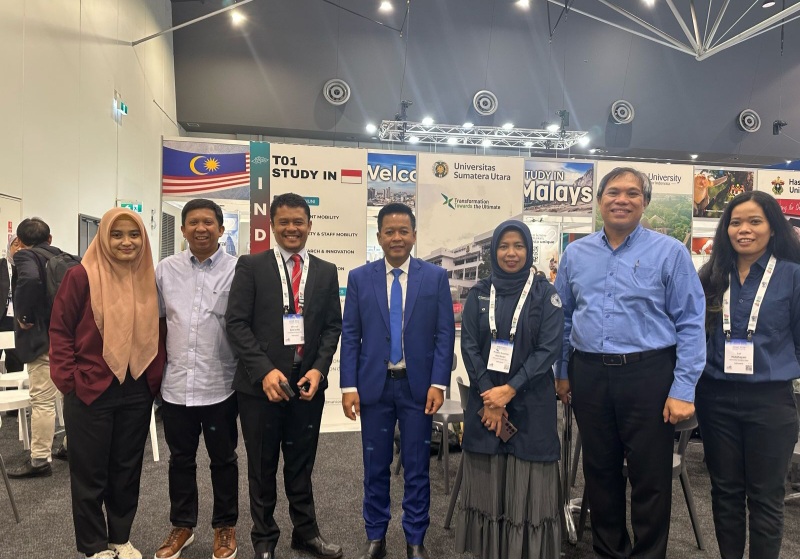 Perkuat Internasionalisasi, USU Ikuti Pameran Pendidikan APAIE Di Australia