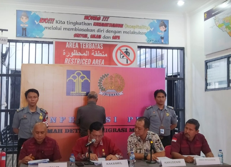 Kemenkumham Sumut Tindak Warga Pakitsan Langgar Keimigrasian