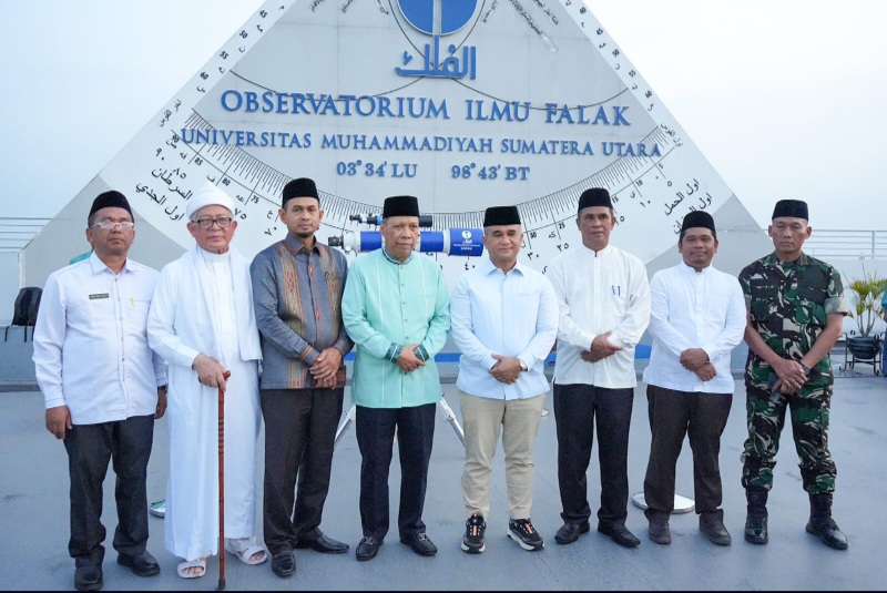 Bobby Nasution Pantau Hilal Awal Ramadan Tahun 1445 H