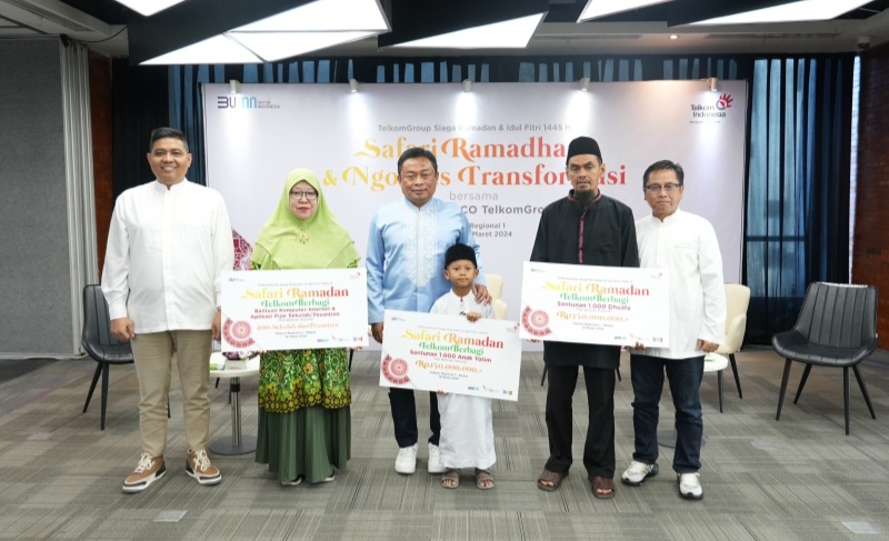 Safari Ramadan 1445H TelkomGroup: Tinjau Kesiapan Infrastruktur Layanan Telekomunikasi Dan Salurkan Bantuan CSR