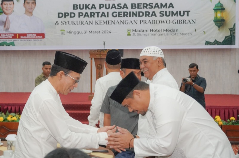 Buka Puasa Bersama DPD Partai Gerindra Sumut, Bobby Nasution Apresiasi Partai Gerindra Edukasi Masyarakat Si Pemilu 2024