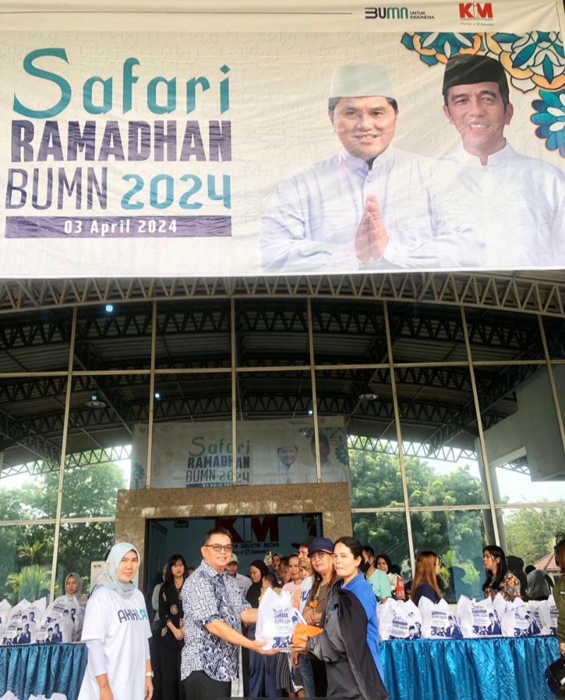 PT KIM Medan Gelar Pasar Murah Di Safari Ramadhan BUMN Fase III