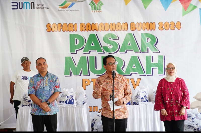Pasar Murah, Konsistensi PTPN IV Jaga Inflasi Wujudkan Ketahanan Pangan Jelang Lebaran