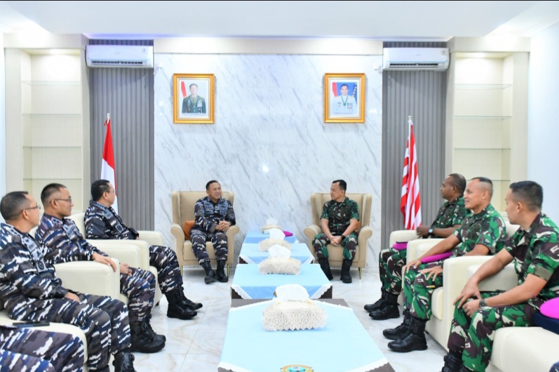 Danlantamal I Terima Kunjungan Dan Brigif 4 Marinir/BS