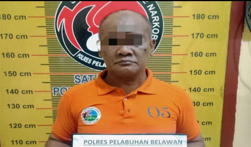 Polres Pelabuhan Belawan Ringkus Pengedar Sabu Desa Klumpang Kebun