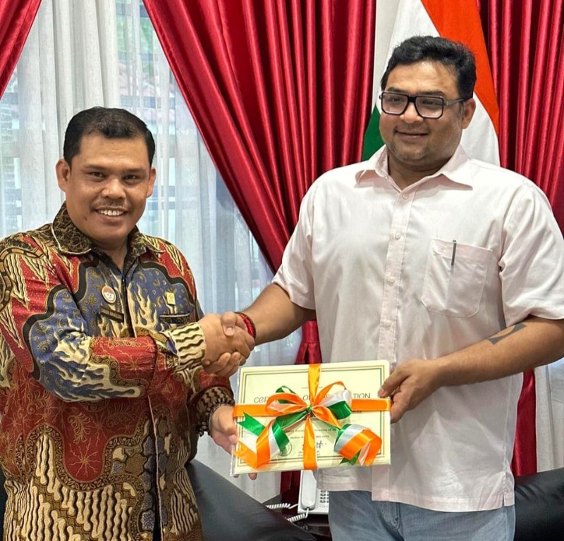 Imigrasi Sibolga Terima Penghargaan Dari Konsulat Jenderal India