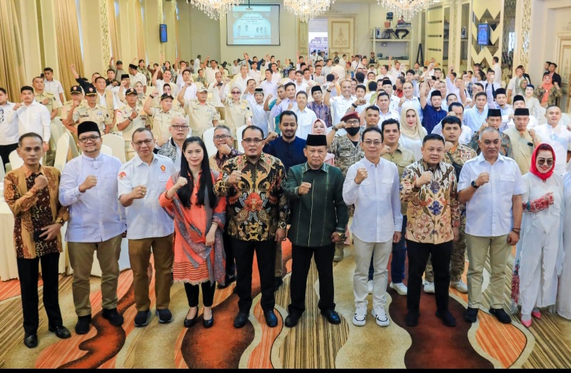 Plh Sekda Medan Hadiri Halal bi Halal DPD Gerindra Sumut