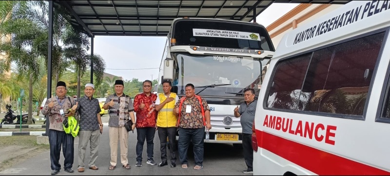 Kakanwil Kemenagsu Tinjau Kesiapan Pemberangkatan Calhaj Embarkasi Medan