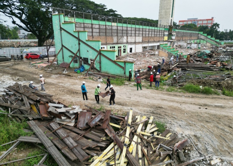 Sisa Material Bangunan Stadion Teladan Telah Dilelang KPKNL Rp1,6 M