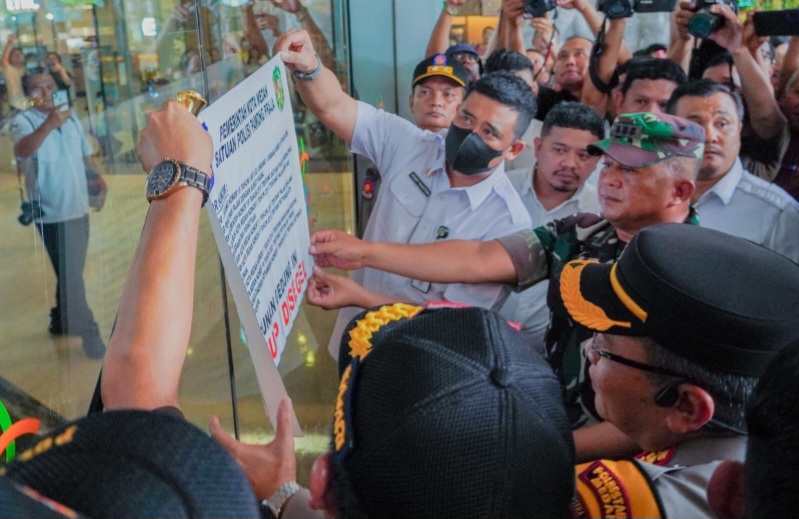 Tunggak Pajak Rp250 Miliar Lebih Sejak Berdiri, Bobby Nasution Segel Mall Centre Point