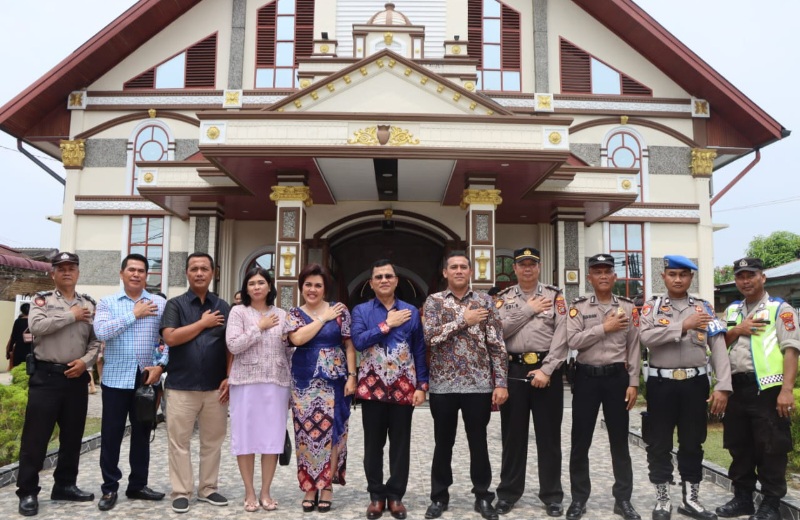 Kapolrestabes Minta Jemaat HKBP Pardamean Ikut Jaga Kamtibmas