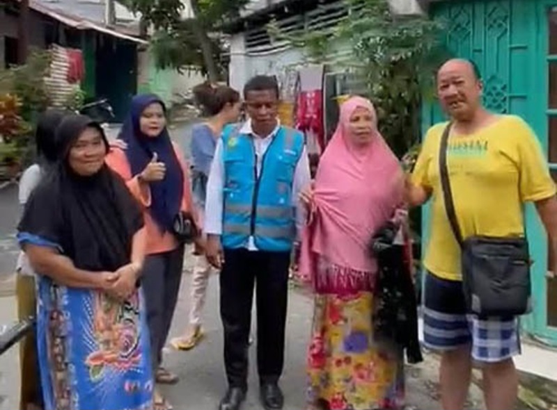 Air Tirtanadi Kembali Mengalir, Warga Aur Berterima Kasih