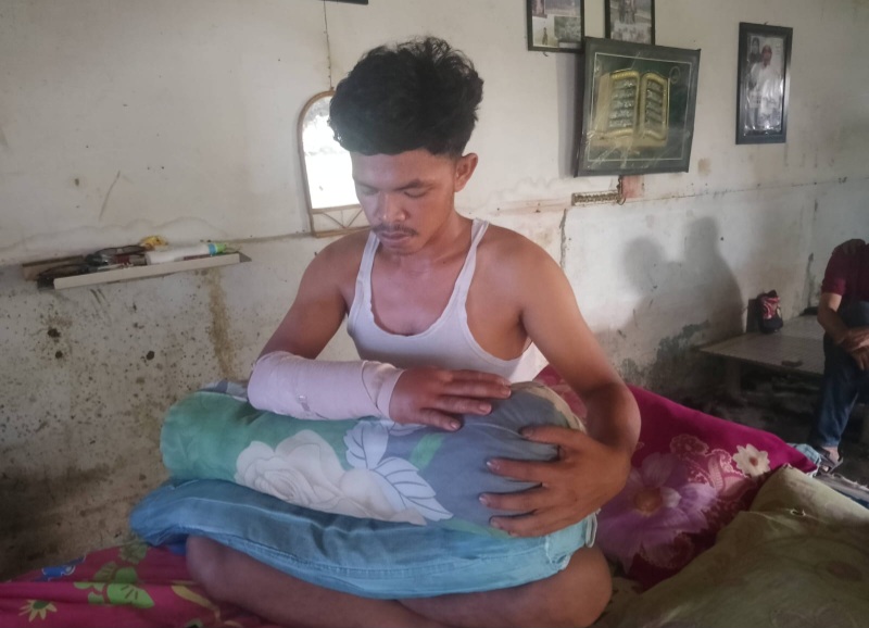 Tangan Ridho Nyaris Putus Dibegal
