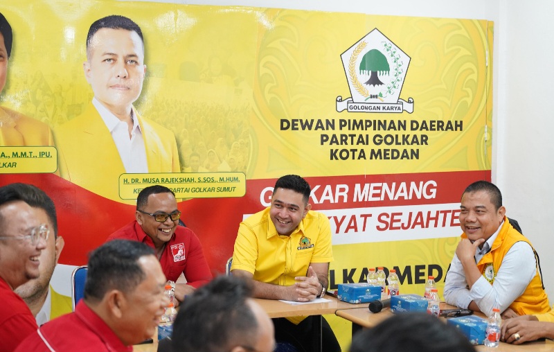 PSI Silaturahmi Ke Golkar Medan, Rahmaddian Shah Sebut Peluang Koalisi Memungkinkan