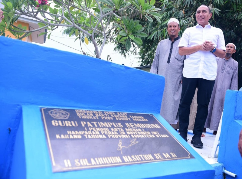 Edy Rahmayadi Prihatin Lihat Kondisi Makam Guru Patimpus