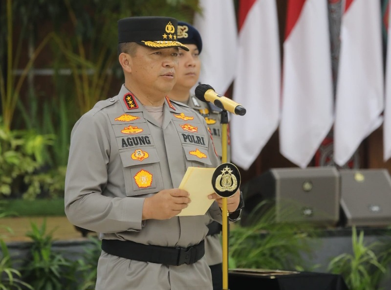 Sebelum Pindah Tugas Komjen Agung Sertijab PJU Poldasu Dan Kapolres