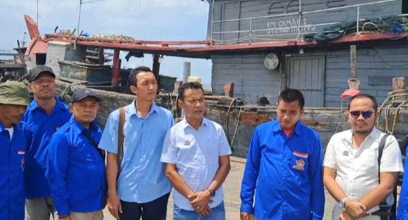 HNSI Kota Medan Temukan Kapal Pukat Trawl Dan Pukat Teri Lingkung Di Gabion Belawan