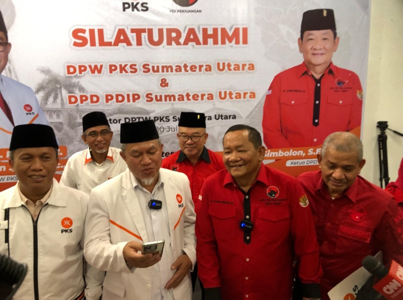 PDIP Dan PKS Bahas Kemungkinan Koalisi Di Pilgubsu