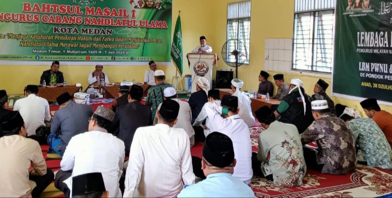 PCNU Kota Medan Gelar Kajian Tentang Hukum Gadai Di Ponpes Ulumul Qur'an