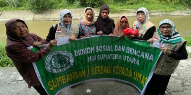 Komisi Sosben MUI Sumut Gelar Baksos Di Desa Binaan Sungai Deli