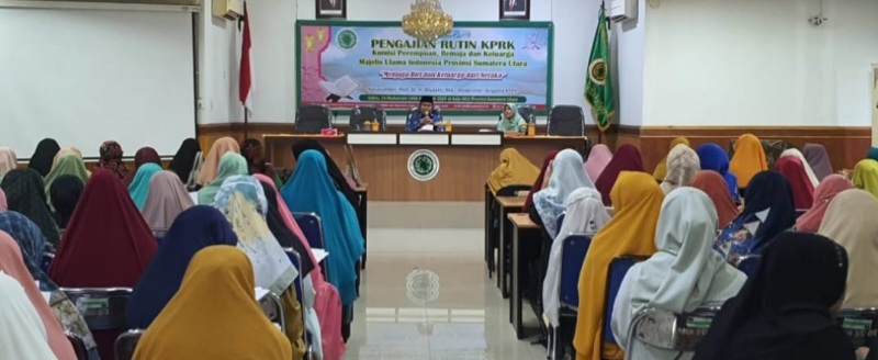 Animo Para Ibu Ikuti Pengajian Digelar KPRK MUI Sumut Meningkat