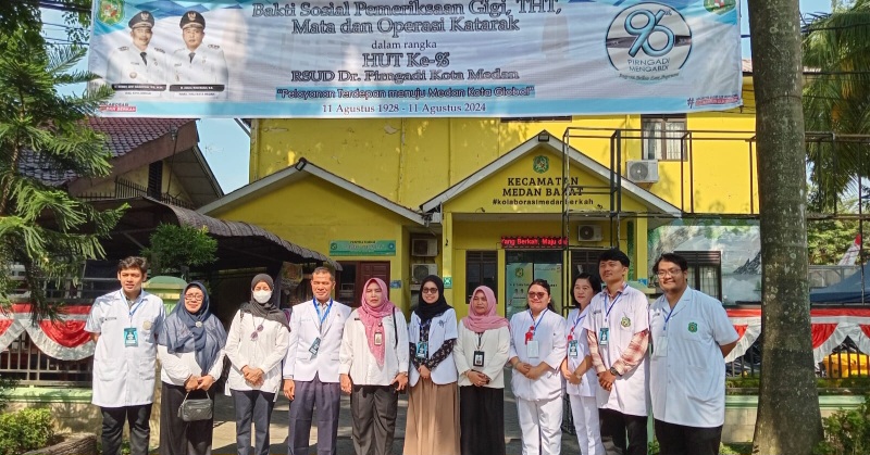 Jelang HUT, RSUD Dr Pirngadi Gelar Baksos Di Sejumlah Kecamatan