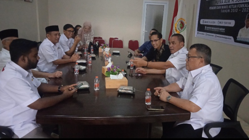 Silaturahmi Ke Forkala Medan, Datoq Seri Adil Doakan Rencana Rico Waas