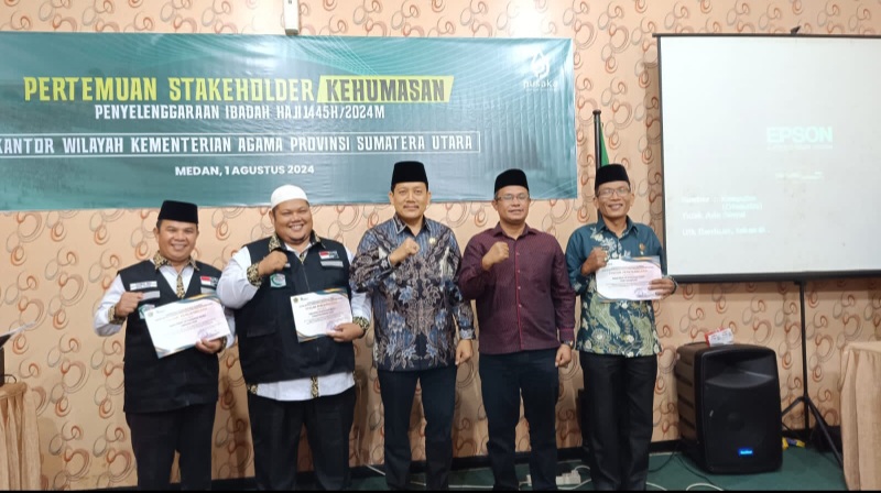 Kanwil Kemenagsu Gelar Pertemuan Stakeholder Kehumasan Penyelenggara Ibadah Haji 2024