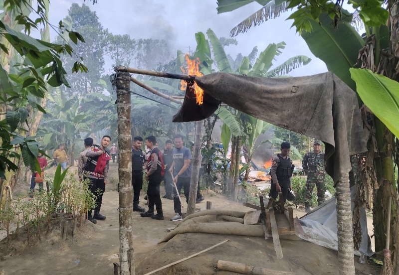 Tim Gabungan Anti Narkoba Polrestabes Medan, Grebek 3 Titik Lokasi Barak Narkoba