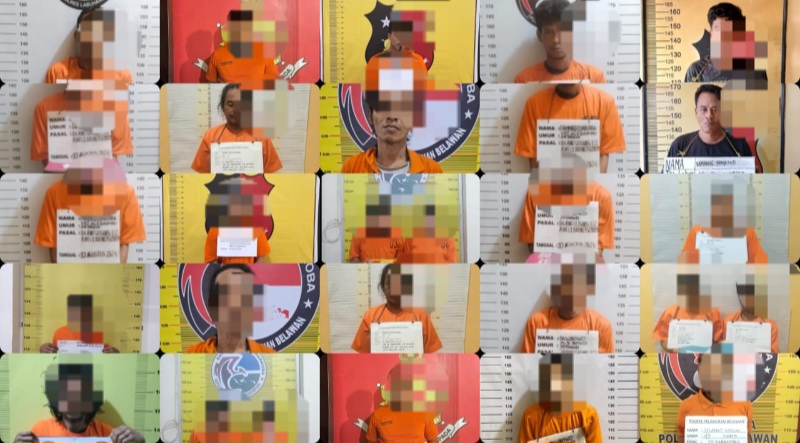Sepekan Polisi Amankan 161 Pelaku Narkoba