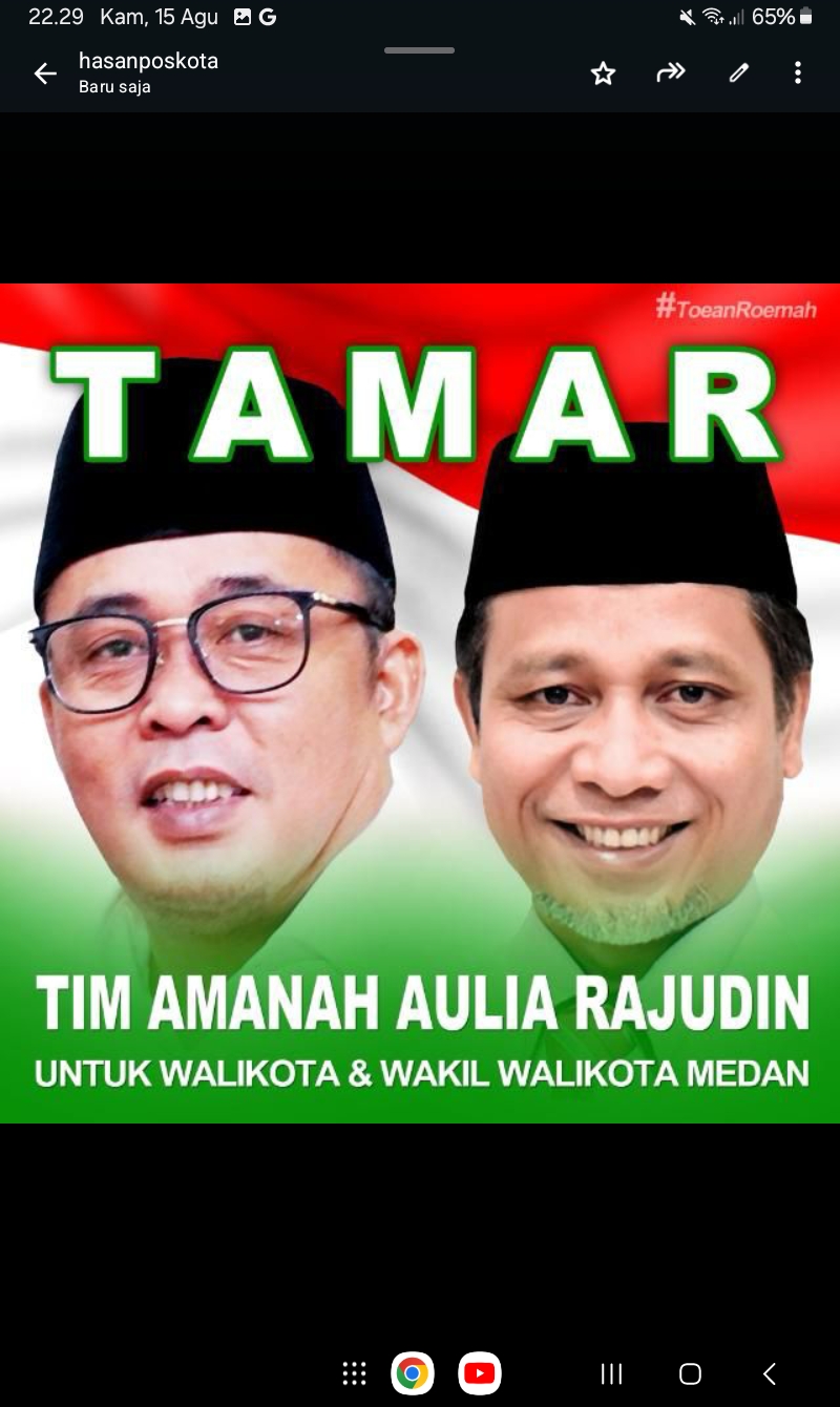 Ketua PSI Sumut : Rekomendasi Aulia Rachman-Rajuddin Sagala Maju Di Pilkada Medan Baru Dari PSI