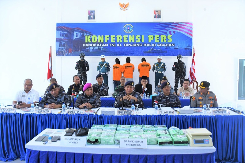 Lanal Tanjungbalai Gagalkan Peredaran 21 Kg Sabu Asal Taiwan