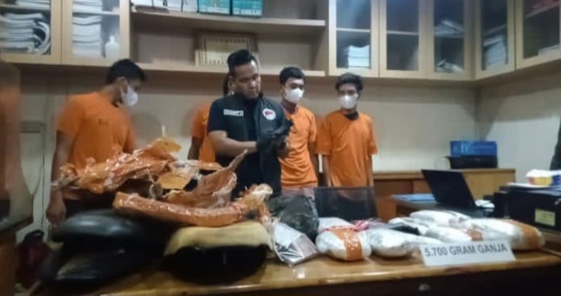 TNI-Polri Ringkus Sindikat Pengedar Ganja Antar Provinsi Di Tembung
