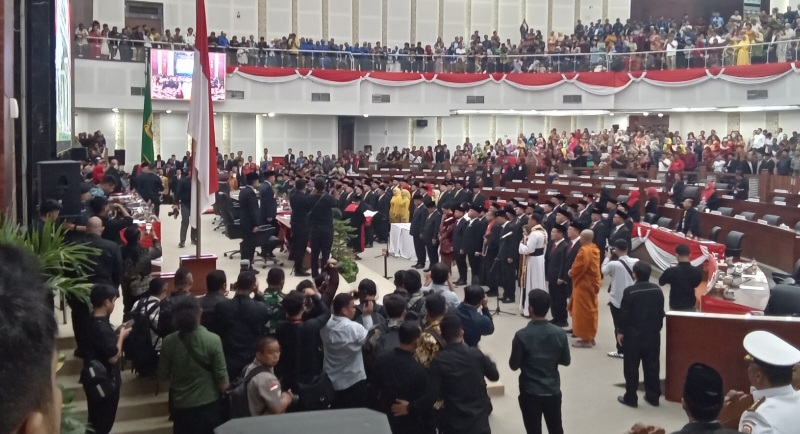 99 Dari 100 Anggota DPRD Sumut Periode 2024-2029 Dilantik