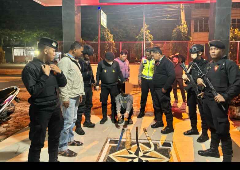 Tim Patroli Gabungan Polres Pelabuhan Belawan Tangkap Anggota Geng Motor Yang Hendak Tawuran